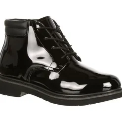 Rocky Men's Dress Leather High Gloss 5" Soft Toe WP Chukka Service Boot- FQ00500-8
