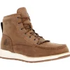 Rocky Men's Farmstead 6" Round Toe Western Work Boot Brown RKW0397