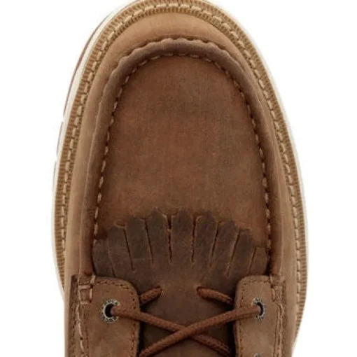 Rocky Men's Farmstead 6" Round Toe Western Work Boot Brown RKW0397