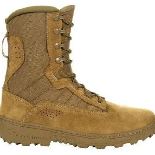 Rocky Men's Havoc Lightweight 8" Soft Toe Commercial Military Boot -Brown- RKC105