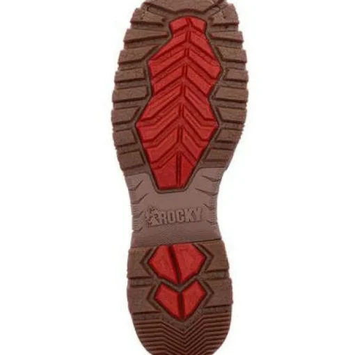 Rocky Men's Hi Wire 11" ST Waterproof Western Work Boot -Brown- RKW0426