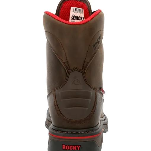 Rocky Men's Iron Skull 8" Comp Toe WP Lacer Western Work Boot- RKW0361
