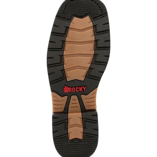 Rocky Men's Iron Skull 8" Comp Toe WP Lacer Western Work Boot- RKW0361