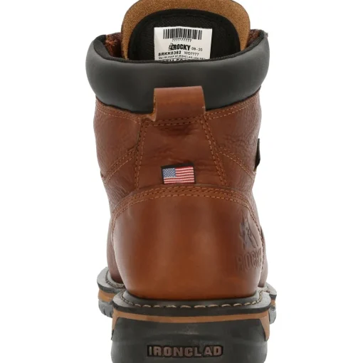 Rocky Men's IronClad 6" Steel Toe WP MG USA Made Work Boot - RKK0362