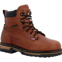 Rocky Men's IronClad 6" WP USA Made Work Boot - Brown - RKK0361