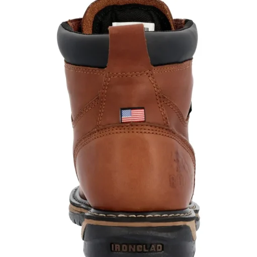 Rocky Men's IronClad 6" WP USA Made Work Boot - Brown - RKK0361