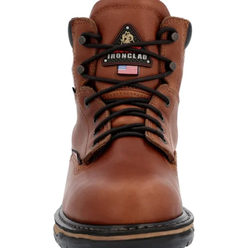 Rocky Men's IronClad 6" WP USA Made Work Boot - Brown - RKK0361