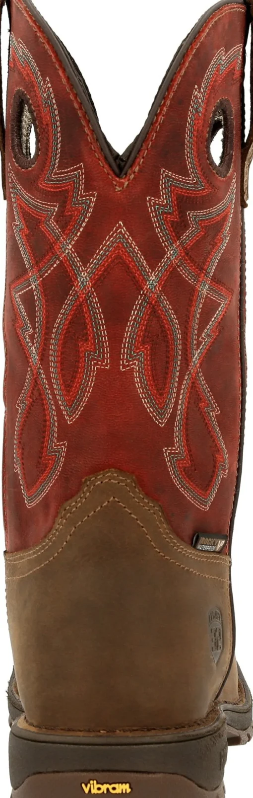 Rocky Men's Legacy 32 10" Steel Toe WP Western Work Boot- Tan- RKW0341
