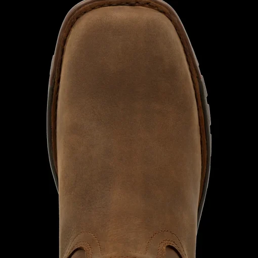 Rocky Men's Legacy 32 10" Stl Toe WP Western Work Boot- Brown- RKW0339