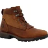 Rocky Men's Legacy 32 6" WP Slip Resist Western Lacer -Brown- RKW0382