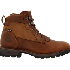 Rocky Men's Legacy 32 6" WP Slip Resist Western Lacer -Brown- RKW0382