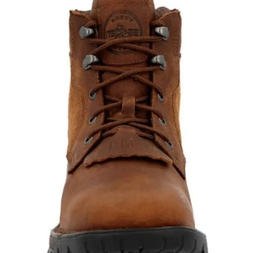 Rocky Men's Legacy 32 6" WP Slip Resist Western Lacer -Brown- RKW0382