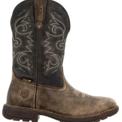 Rocky Men's Legacy 32 11" WP Western Pull On Work Boot Brown RKW0389
