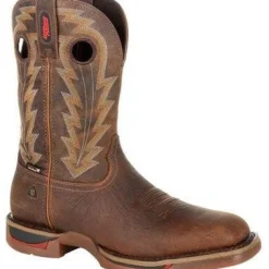 Rocky Men's Long Range 11" Square Toe WP Western Boot -Brown- RKW0278