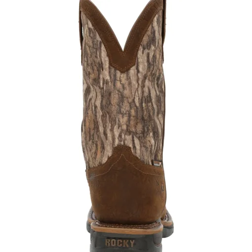 Rocky Men's Long Range 11" Square Toe WP Western Work Boot - RKW0358