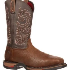 Rocky Men's Long Range Stl Toe WP Pull-on Western Work Boot Brown FQ0006654