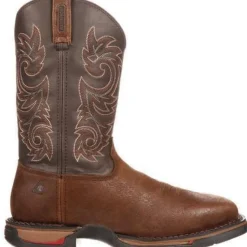 Rocky Men's Long Range Stl Toe WP Pull-on Western Work Boot Brown FQ0006654