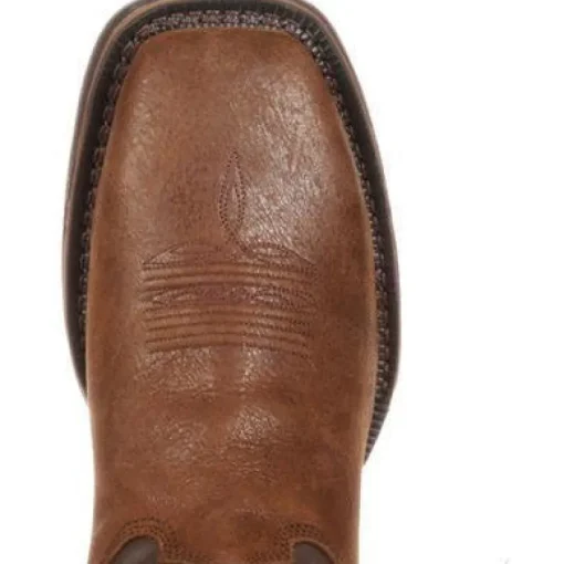 Rocky Men's Long Range Stl Toe WP Pull-on Western Work Boot Brown FQ0006654