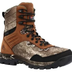 Rocky Men's Lynx 8" WP 400G Insulated Work Boot -Tan And White- RKS0593