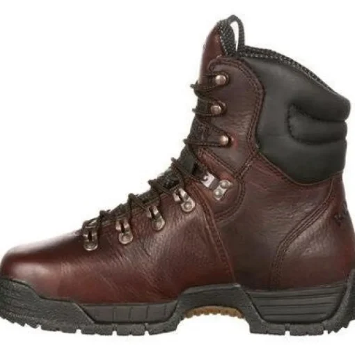 Rocky Men's Mobilite 8" Steel Toe WP Oil Resist Work Boot -Brown- FQ0006115