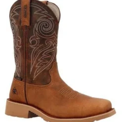 Rocky Men's Monocrepe 12" Square Toe WP Western Boot -Brown- RKW0438