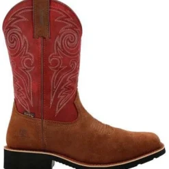 Rocky Men's Monocrepe 12" Square Toe WP Western Boot -Cabernet- RKW0432
