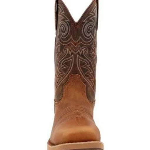 Rocky Men's Monocrepe 12" Square Toe WP Western Boot -Brown- RKW0438