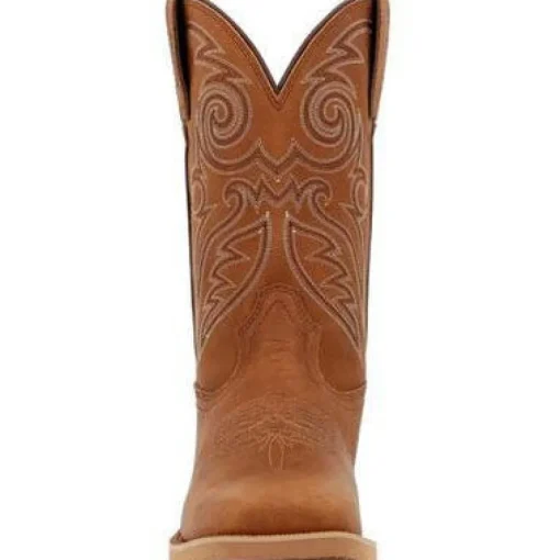 Rocky Men's Monocrepe 12" Square Toe Western Boot -Cognac- RKW0433