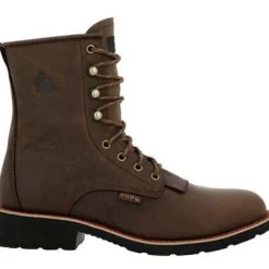 Rocky Men's Monocrepe 8" Steel Toe WP Western Boot -Chocolate- RKW0437