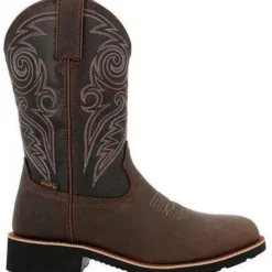 Rocky Men's Monocrepe 12" Steel Toe WP Western Boot -Chocolate- RKW0434