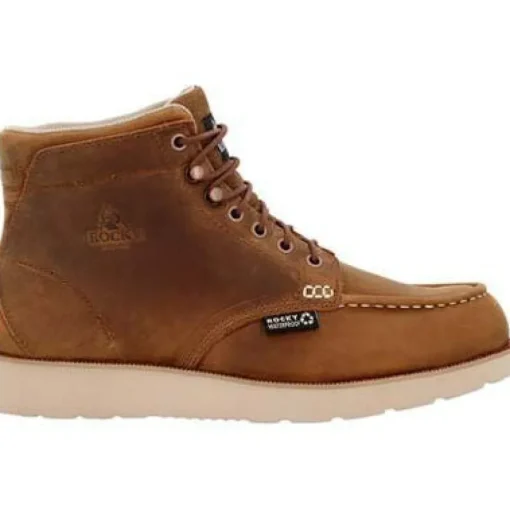 Rocky Men's Monocrepe Wedge 6" Soft Toe WP Work Boot -Horse- RKK0470