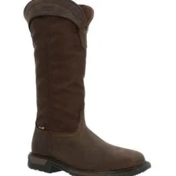 Rocky Men's Original Ride FLX 16" Comp Toe WP Snake Boot- Brown- RKW0347