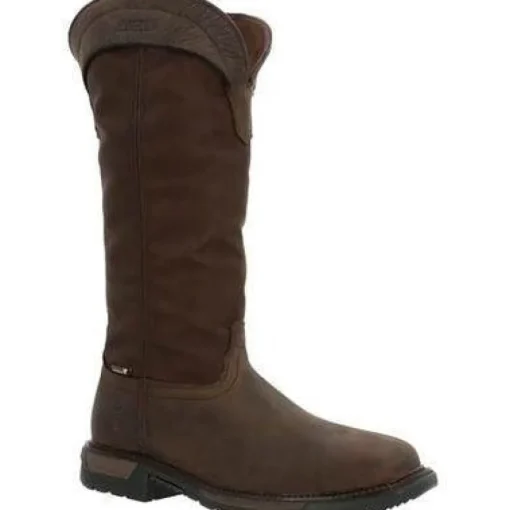 Rocky Men's Original Ride FLX 16" Comp Toe WP Snake Boot- Brown- RKW0347