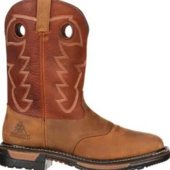 Rocky Men's Original Ride Waterproof Western Boot - Brown - RKYW039