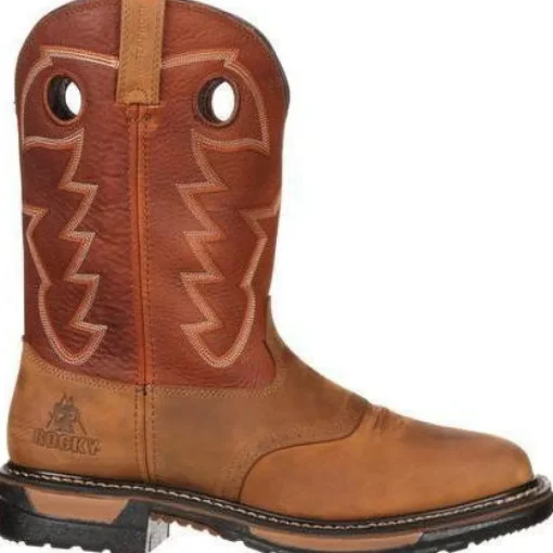 Rocky Men's Original Ride Waterproof Western Boot - Brown - RKYW039