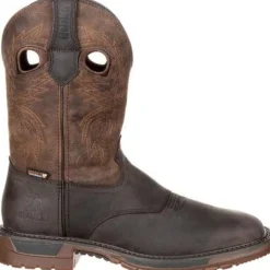 Rocky Men's Original Ride 11" Square Toe WP Western Boot -Brown- RKW0234
