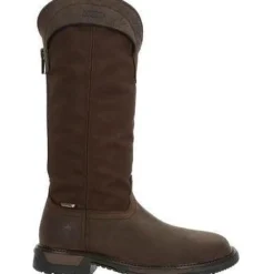 Rocky Men's Original Ride FLX 16" Comp Toe WP Snake Boot- Brown- RKW0347