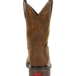 Rocky Men's Original Ride Steel Toe WP Western Work Boot Brown RKW0306