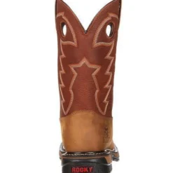 Rocky Men's Original Ride Waterproof Western Boot - Brown - RKYW039
