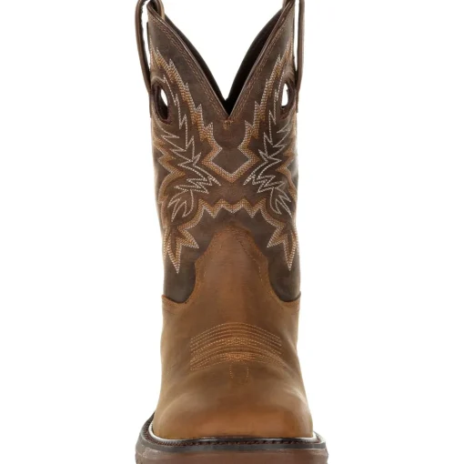 Rocky Men's Original Ride FLX 11" Sqr Toe WP Western Work Boot- RKW0336
