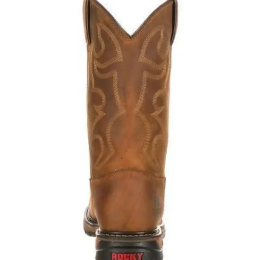Rocky Men's Original Ride Branson WP Steel Toe Western Boot-FQ0002809