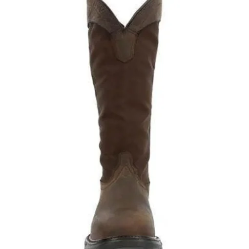 Rocky Men's Original Ride FLX 16" Comp Toe WP Snake Boot- Brown- RKW0347