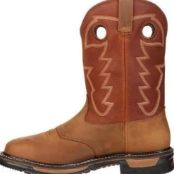 Rocky Men's Original Ride Waterproof Western Boot - Brown - RKYW039