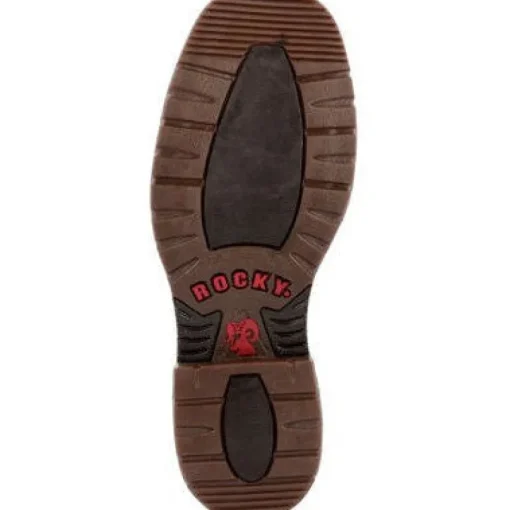 Rocky Men's Original Ride 11" Comp Toe WP Western Work Boot -Brown- RKW0391