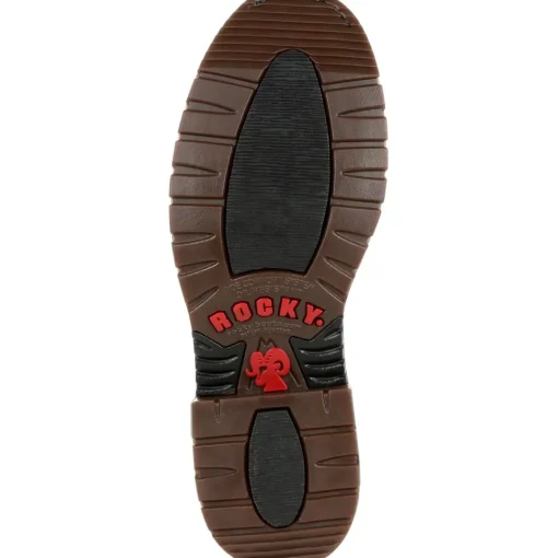 Rocky Men's Original Ride Steel Toe WP Western Work Boot Brown RKW0306