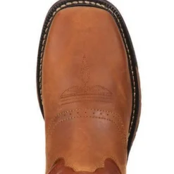 Rocky Men's Original Ride Steel Toe WP Western Boot- Brown- RKYW041