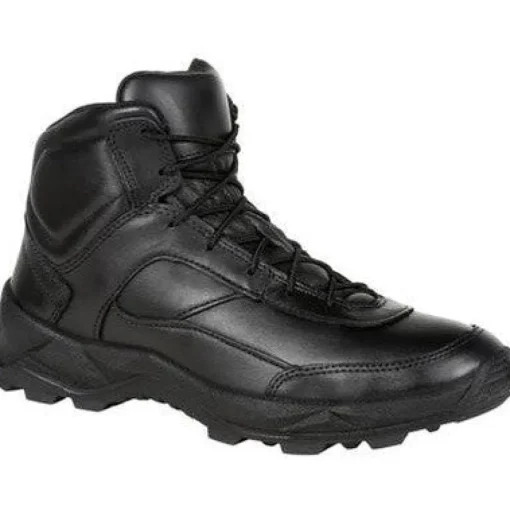 Rocky Men's Priority 5" Soft Toe Made In USA Duty Shoe- Black- RKD0043