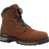 Rocky Men's Rams Horn 6" Comp Toe WP Outdoor Work Boot -Brown- RKK0390