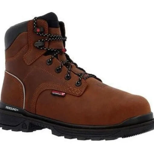 Rocky Men's Rams Horn 6" Comp Toe WP Work Boot -Crazy Horse- RKK0440