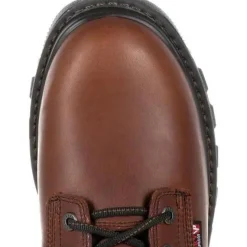 Rocky Men's Rams Horn 8" Comp Toe WP Ins Work Boot - Brown - RKK0284